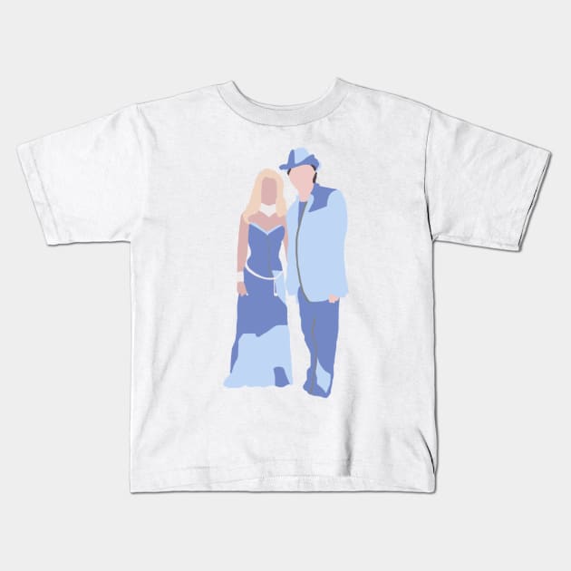 Britney Spears Double Denim Justin Timberlake Kids T-Shirt by popmoments